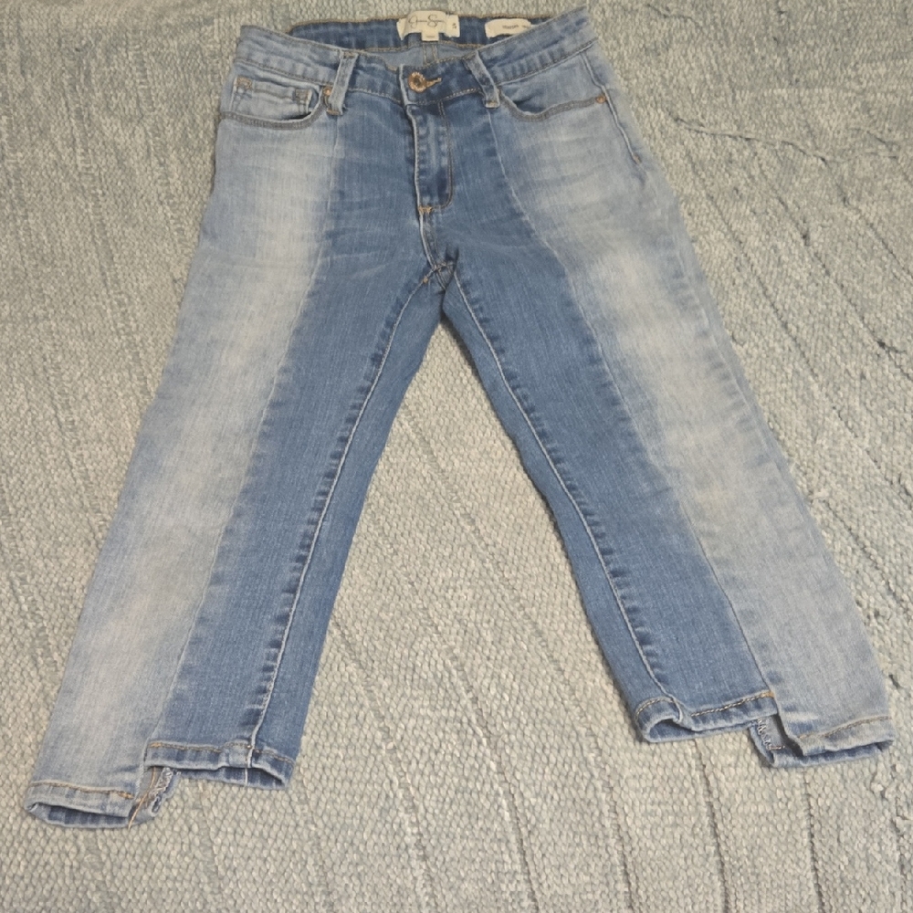 Jessica Simpson Two-Tone Blue Kids Jeans